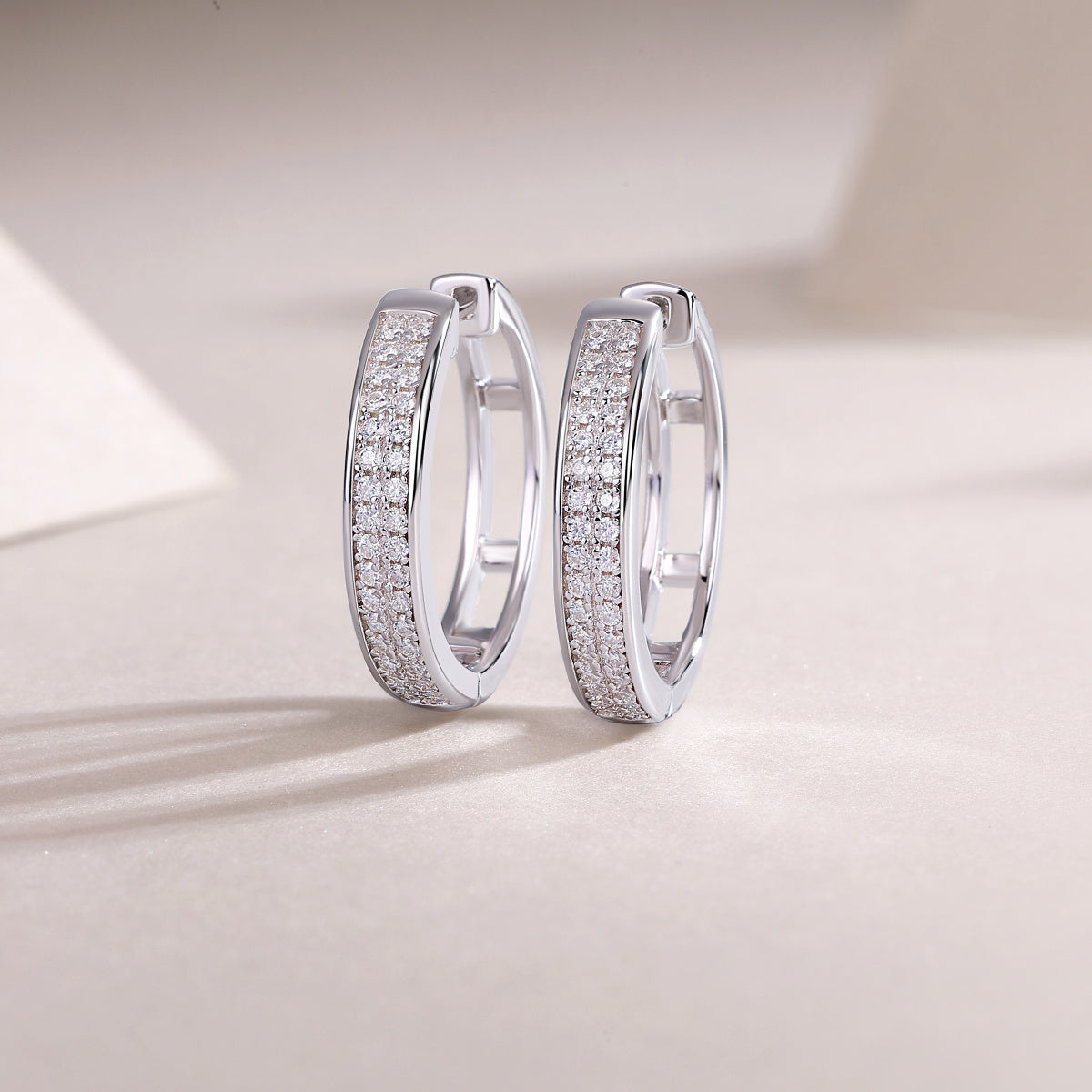 Firefly Moissanite Sterling Silver Earrings