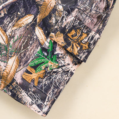 Toddler Camo Hoodie & Shorts Set Boys