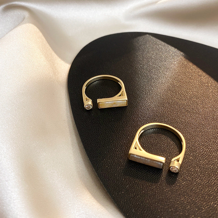 Vintage Zircon Marble Ring