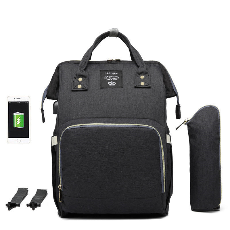 LEQUEEN Large Capacity Multifunctional Diaper Bag