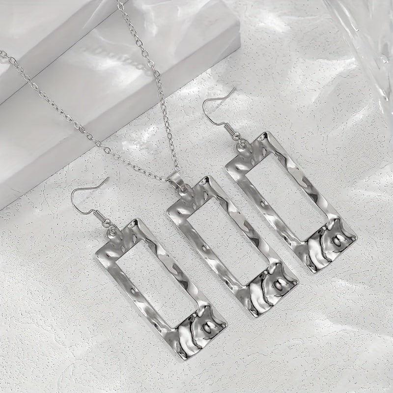 Lxalry Gold-Toned Geometric Jewelry Set