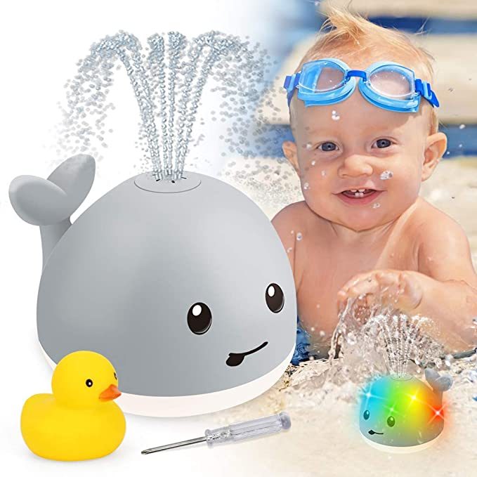 LED Musical Whale Baby Bath Toy