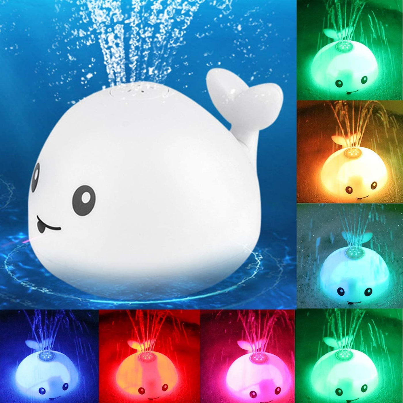 LED Musical Whale Baby Bath Toy