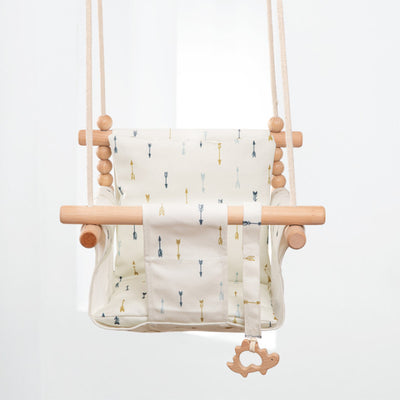 Cotton Canvas Baby Swing with Cushion