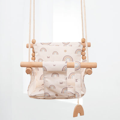 Cotton Canvas Baby Swing with Cushion
