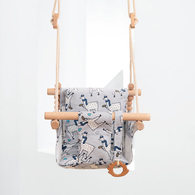Cotton Canvas Baby Swing with Cushion