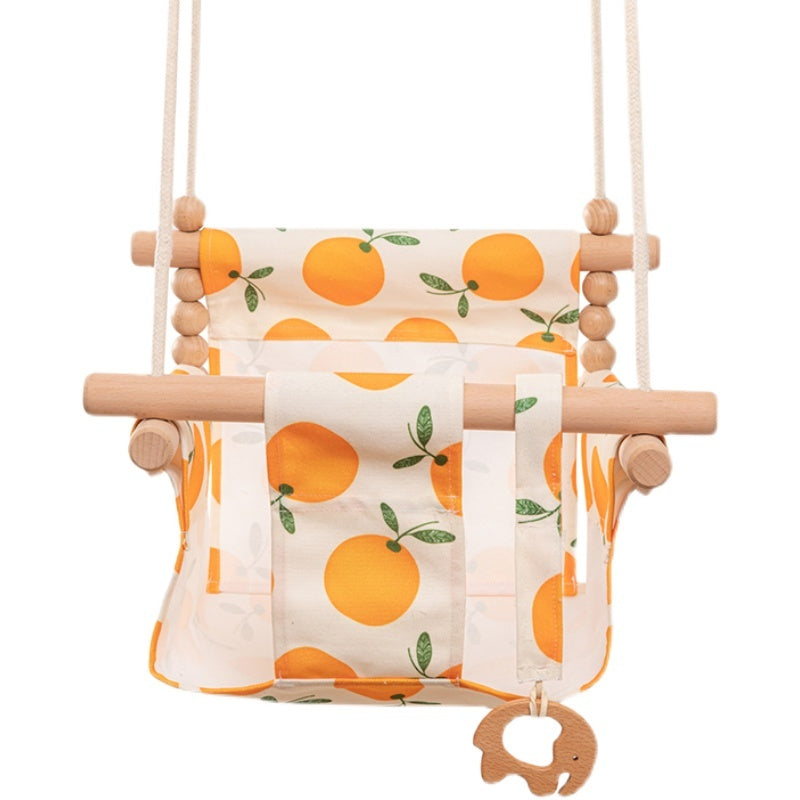 Cotton Canvas Baby Swing with Cushion