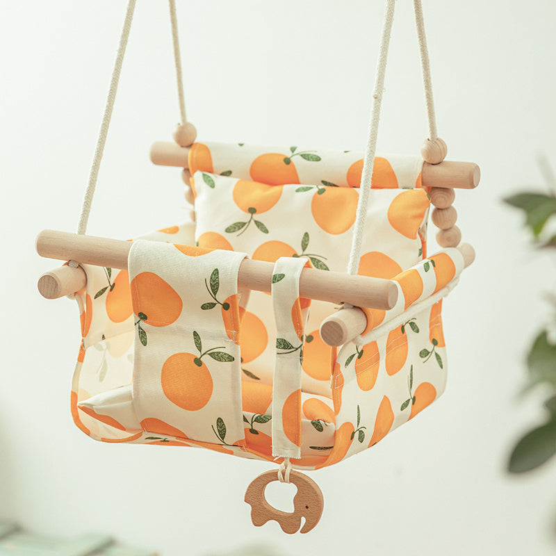 Cotton Canvas Baby Swing with Cushion