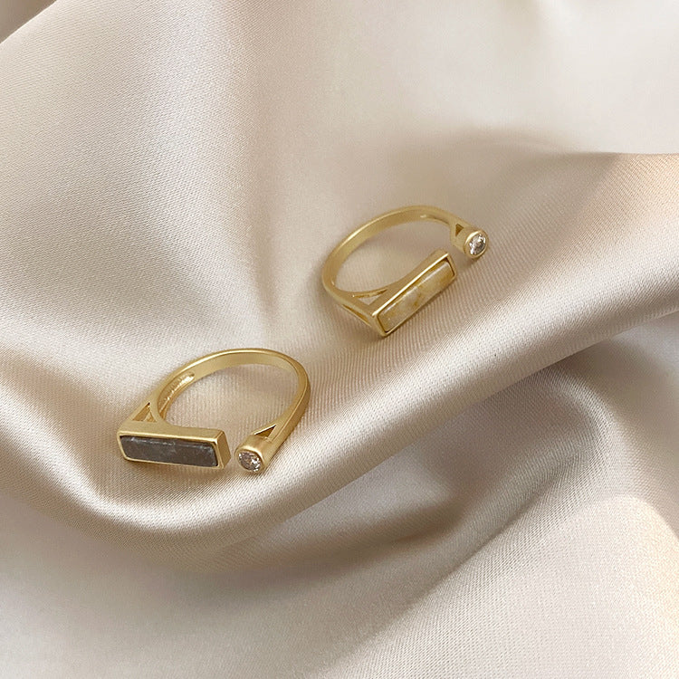 Vintage Zircon Marble Ring