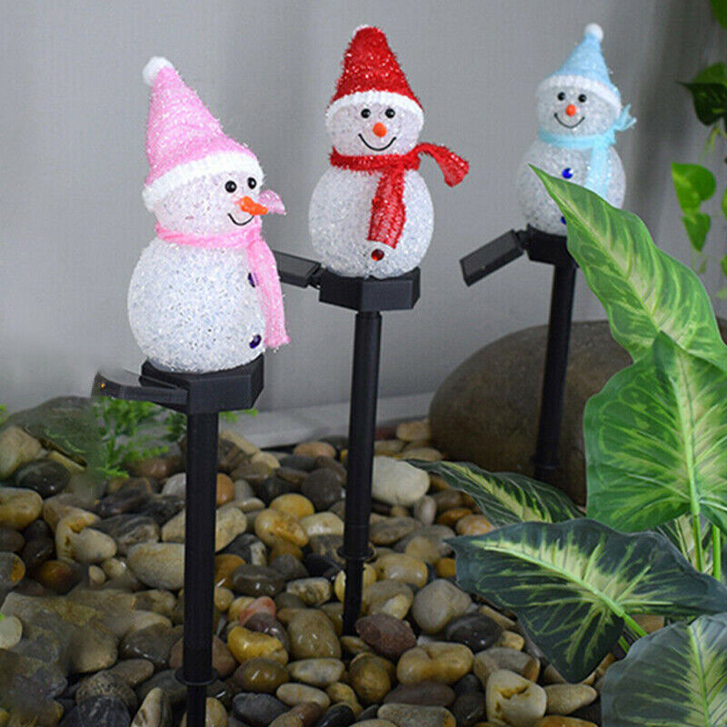 Christmas Snowman Lawn Lights