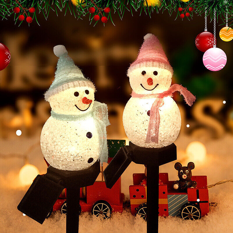 Christmas Snowman Lawn Lights