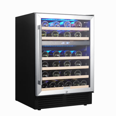 24" Dual Zone Wine Refrigerator (46 Bottles)