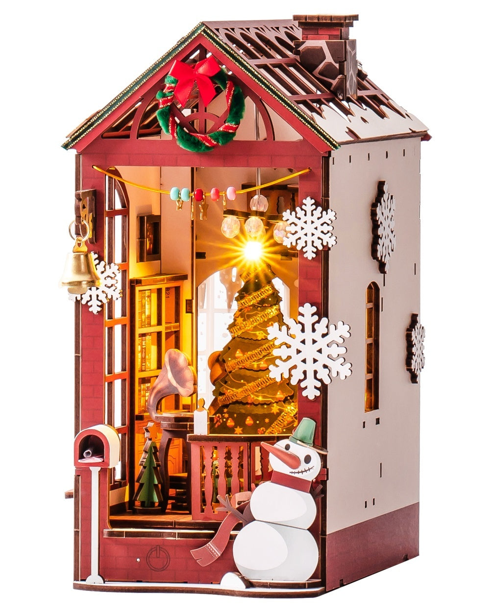 ROBOTIME DIY Christmas Book Nook Kit