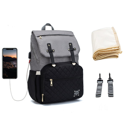 LEQUEEN Large Capacity Multifunctional Diaper Bag