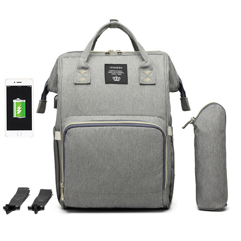 LEQUEEN Large Capacity Multifunctional Diaper Bag
