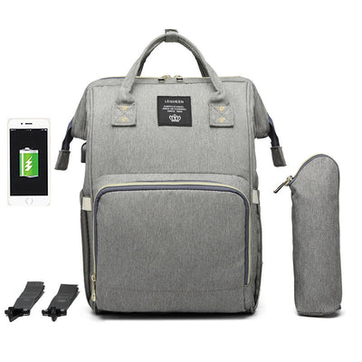 LEQUEEN Large Capacity Multifunctional Diaper Bag