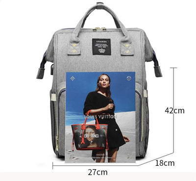 LEQUEEN Large Capacity Multifunctional Diaper Bag