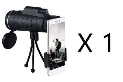 Monocular Telescope with Tripod & Phone Clip