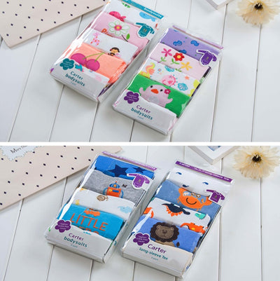 Long-Sleeve Triangle Cotton Baby Onesie