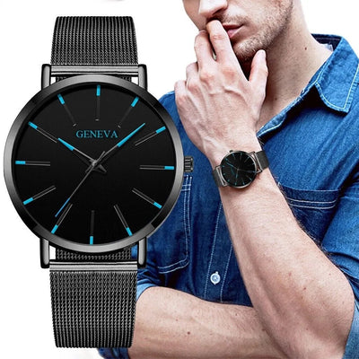 Men’s Waterproof Stainless Steel Quartz Watch