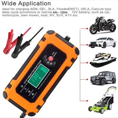 8A Smart 12V Car Battery Charger