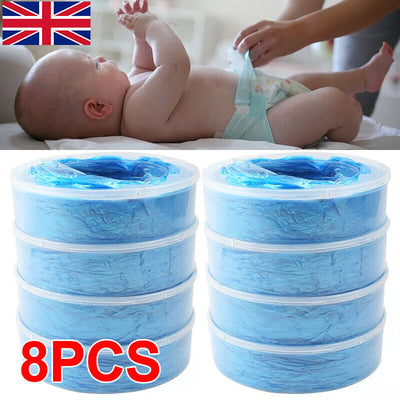 8pcs Nappy Disposal Refill Cassettes