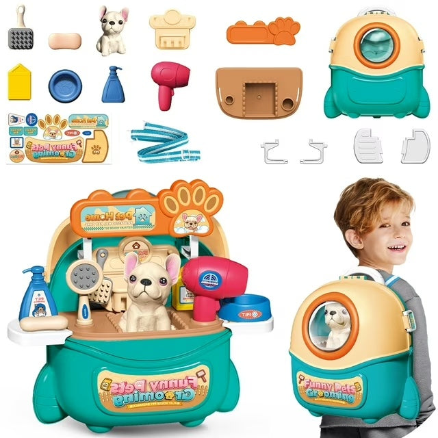 Pet Care & Vet Doctor Play Set – 16 Pcs