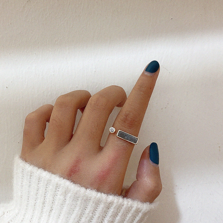 Vintage Zircon Marble Ring