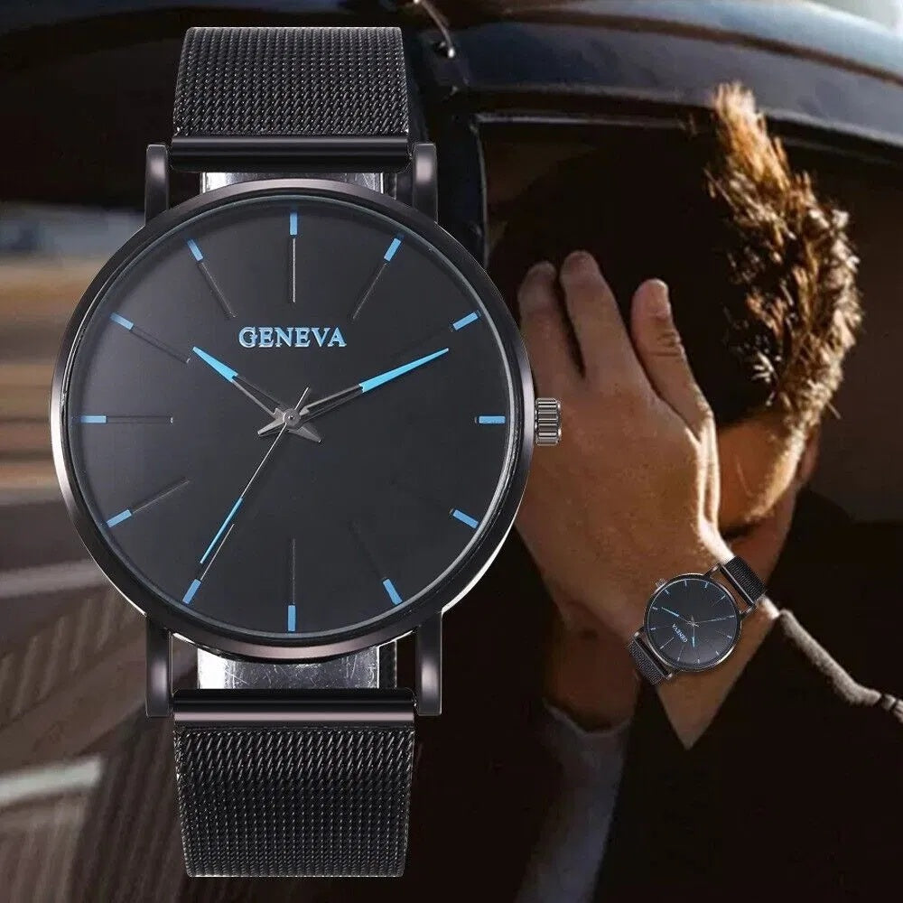 Men’s Waterproof Stainless Steel Quartz Watch