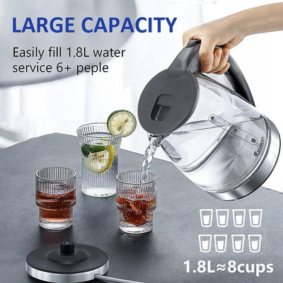 Glass Electric Kettle with LED Light