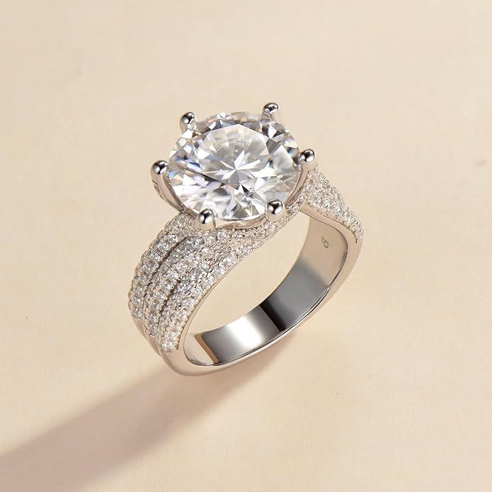 5ct Moissanite Engagement Ring for Women