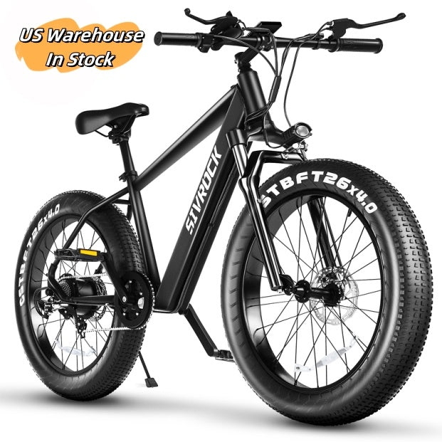 Fat Tire Electric Mountain Bike 26" for Adults