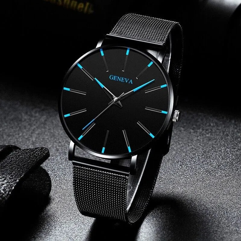 Men’s Waterproof Stainless Steel Quartz Watch