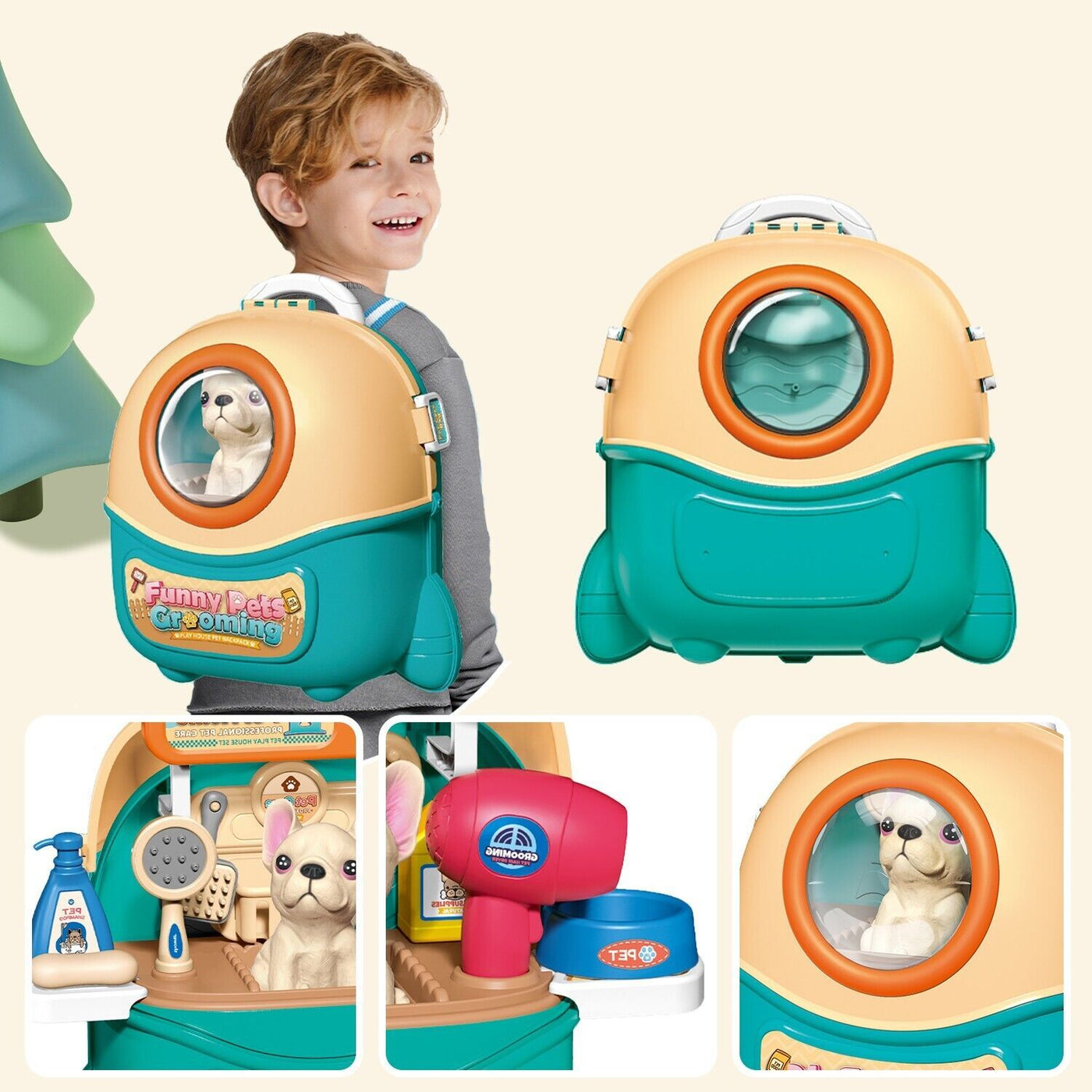 Pet Care & Vet Doctor Play Set – 16 Pcs