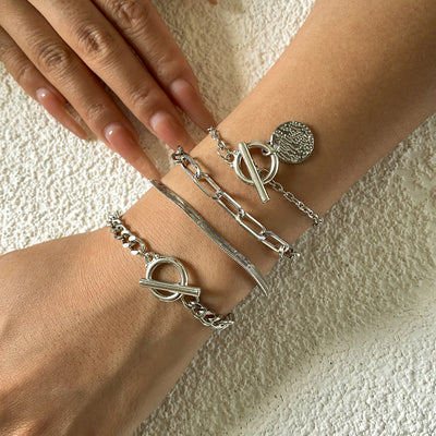 Metal Snake Bone Chain Bracelet