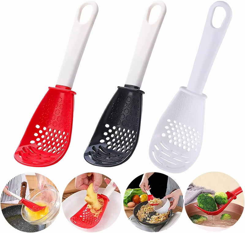 Multifunctional Slotted Cooking Spoon