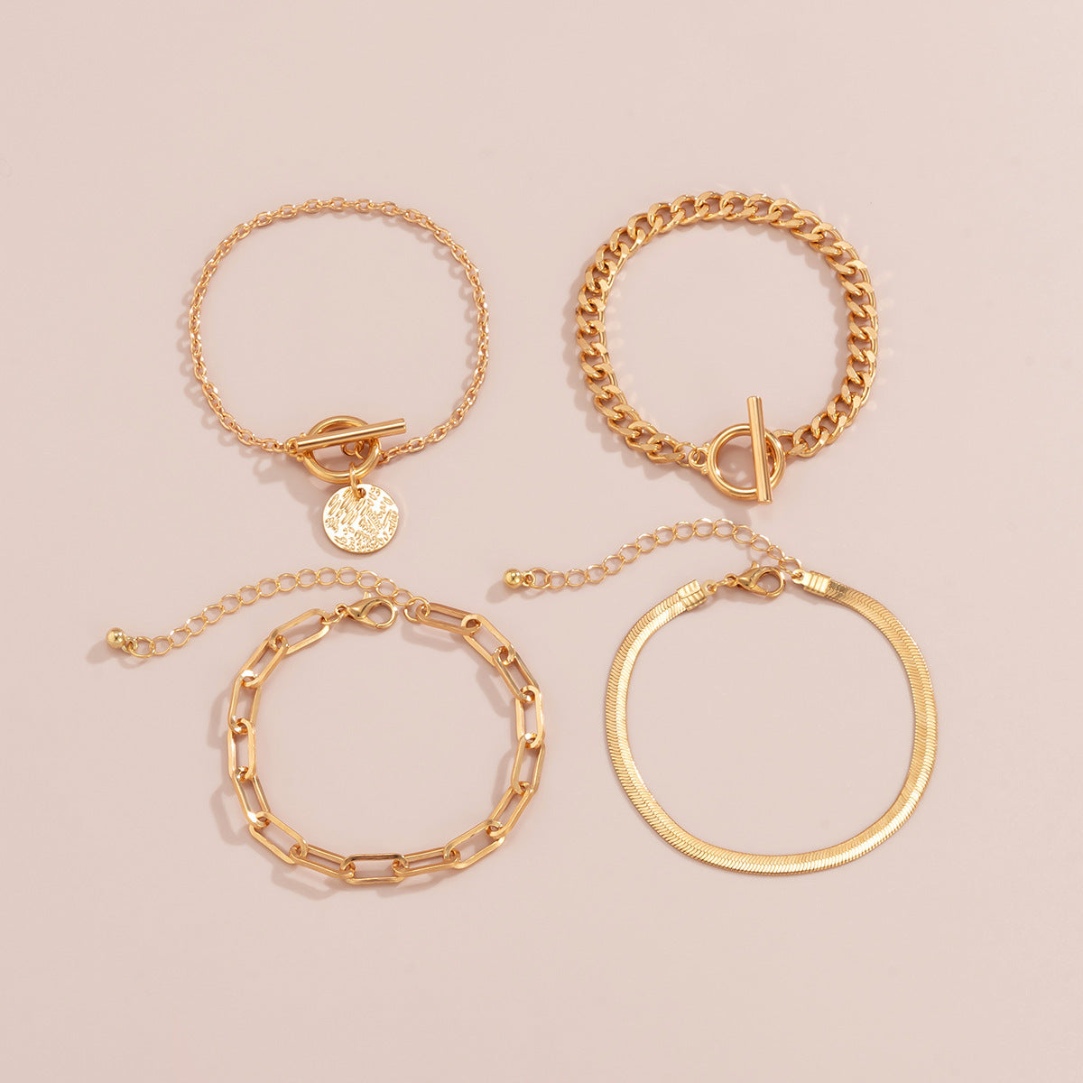 Metal Snake Bone Chain Bracelet