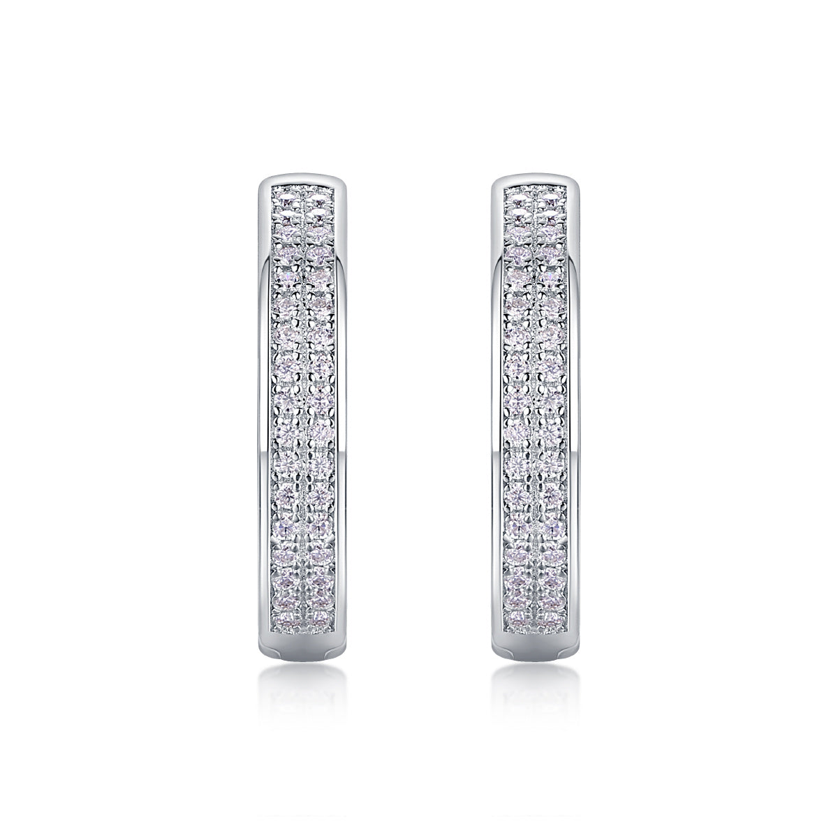 Firefly Moissanite Sterling Silver Earrings