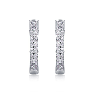 Firefly Moissanite Sterling Silver Earrings