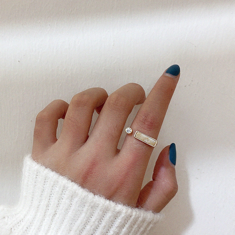 Vintage Zircon Marble Ring