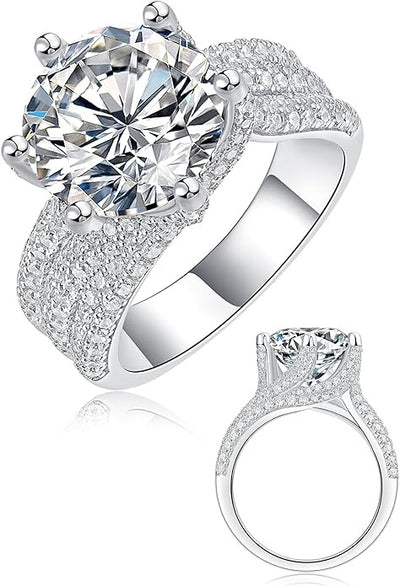 5ct Moissanite Engagement Ring for Women