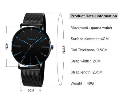 Men’s Waterproof Stainless Steel Quartz Watch