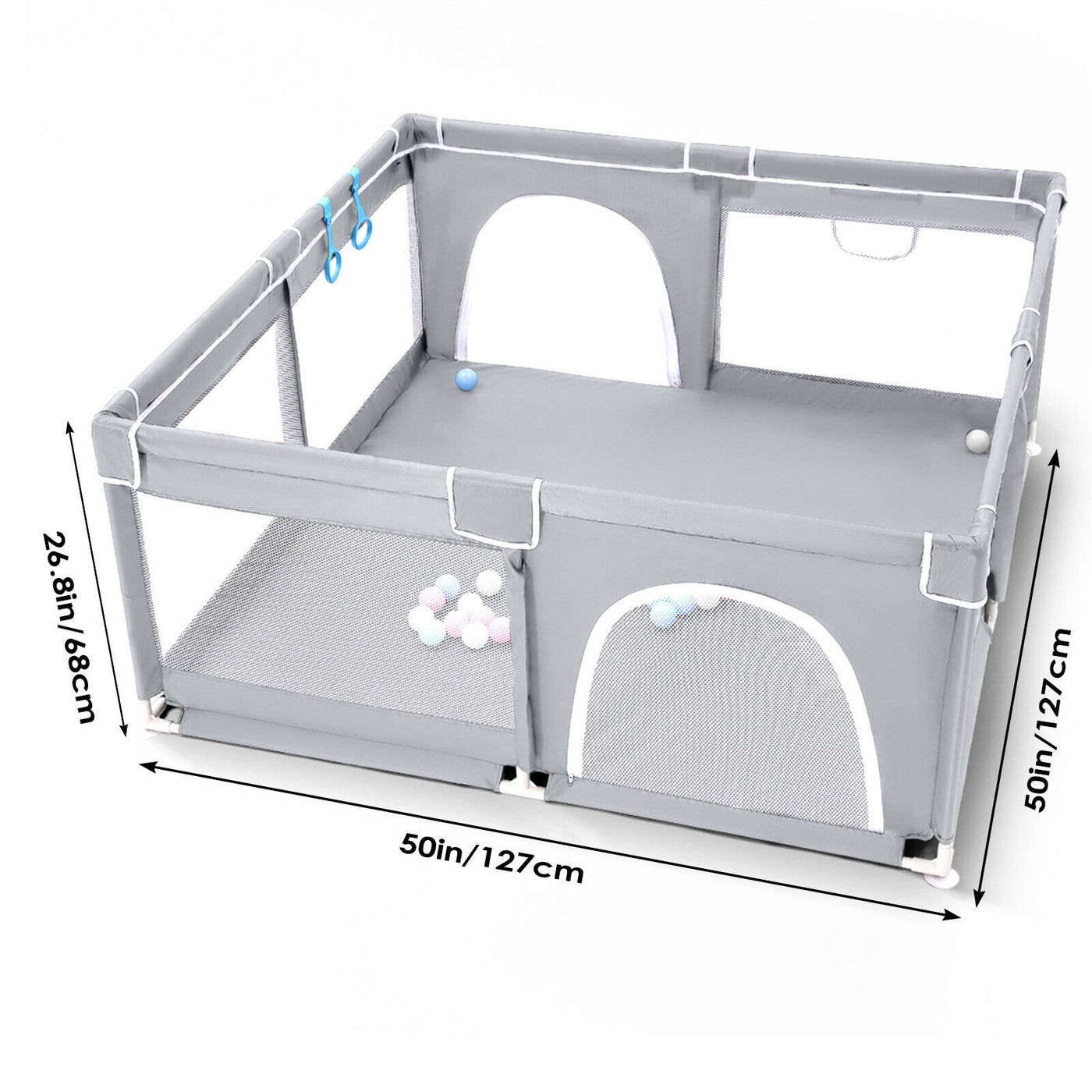 Baby Playpen with Mat & Activity Centre
