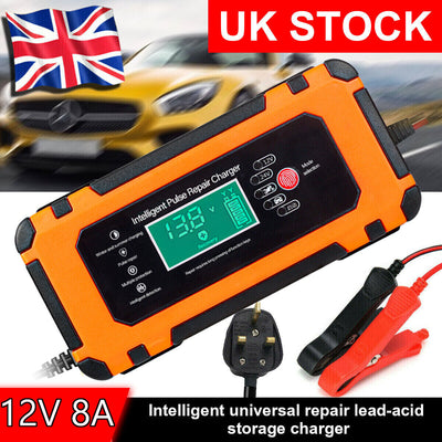 8A Smart 12V Car Battery Charger