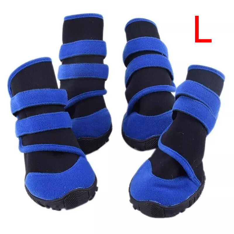 4x Anti-Slip Waterproof Pet Boots