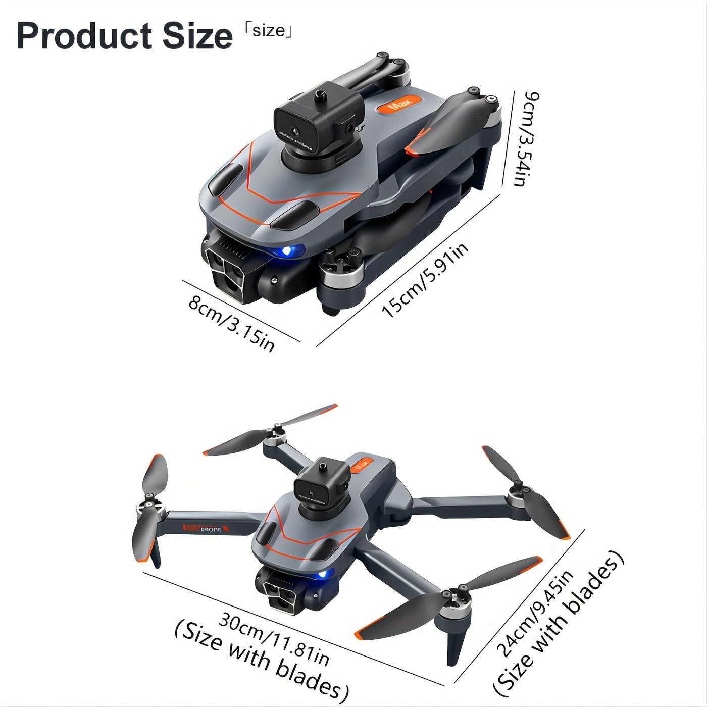 Mini FPV Drone with Camera & Obstacle Avoidance