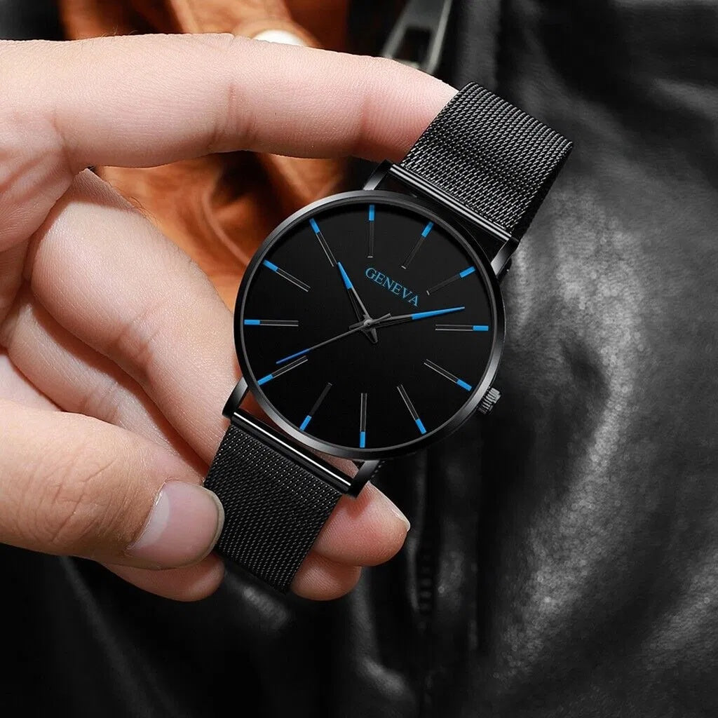 Men’s Waterproof Stainless Steel Quartz Watch