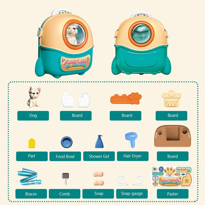 Pet Care & Vet Doctor Play Set – 16 Pcs