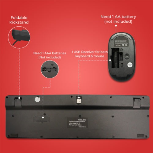 2.4GHz Wireless Keyboard & Mouse Set