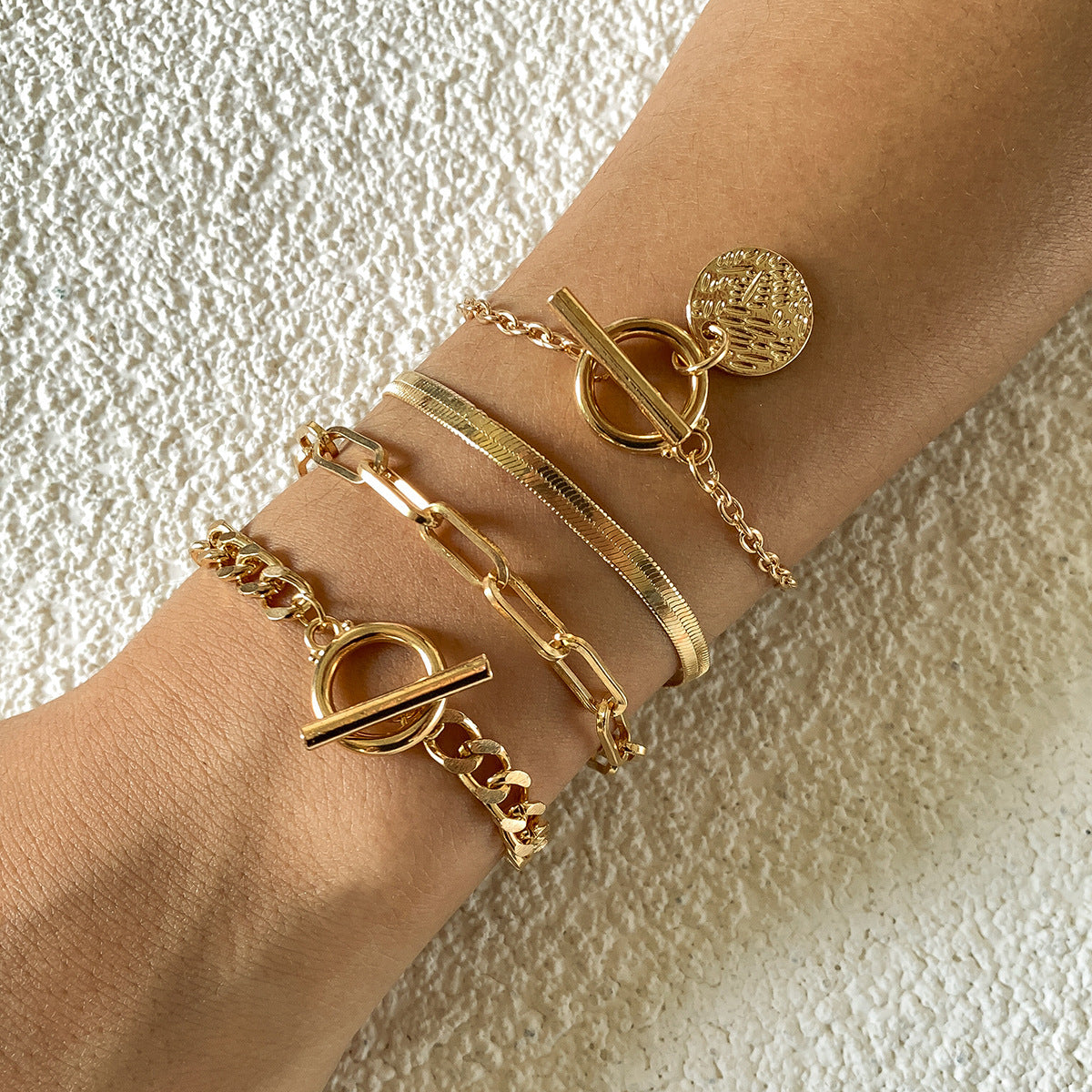 Metal Snake Bone Chain Bracelet